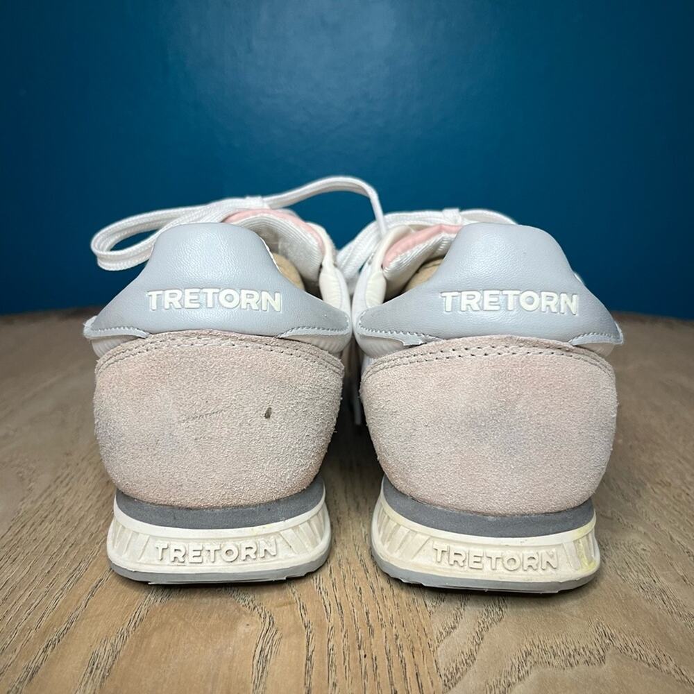 TRETORN Women's Retro Rawlins Casual Lace-Up Sneakers Pink White Size 10 - Picture 3 of 10